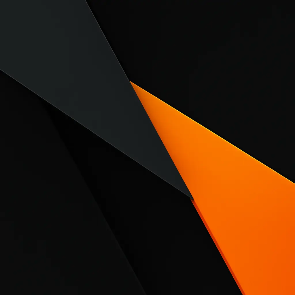 Layered abstract shapes in RankMet brand colors representing bold strategy, structure, and results-driven digital marketing.